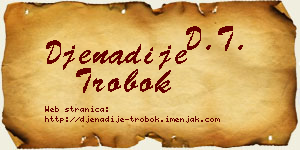 Đenadije Trobok vizit kartica